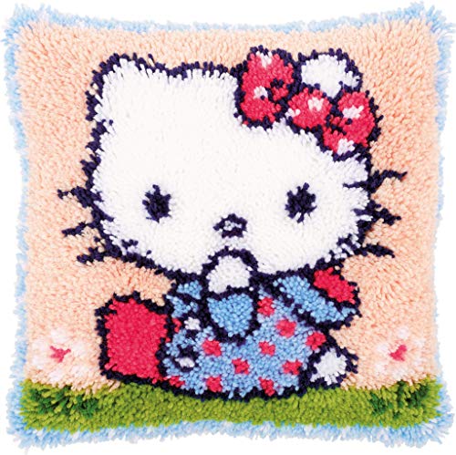 VERVACO Knüpfkissen Set Deko Kissenbezug Knüpfset für Anfänger HELLO KITTY Basteln Erwachsene Kreativ DIY Handarbeit Kissen zum Selber Knüpfe 40 x 40 cm Latch Hook Kit Knüpfhaken Set Kissen VERVACO Knüpfkissen Set Deko Kissenbezug Knüpfset für Anfänger HELLO KITTY Basteln Erwachsene Kreativ DIY Handarbeit Kissen zum Selber Knüpfe 40 x 40 cm Latch Hook Kit Knüpfhaken Set Kissen von Vervaco