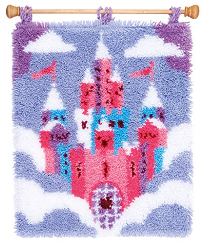 Vervaco Knüpfteppich Märchenschloss Knüpfpackung, Baumwolle, Mehrfarbig, 43 x 51 x 0,3 cm Vervaco Knüpfteppich Märchenschloss Knüpfpackung, Baumwolle, Mehrfarbig, 43 x 51 x 0,3 cm von Vervaco