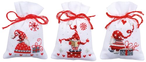Vervaco Zählmusterpackung Stickset Säckchen Wichtel 3er DIY Gezählter Kreuzstich Stickpackungen Basteln Erwachsene Kreativ Set 8 x 12 cm Stickset für Anfänger Stoffbeutel zum Sticken Vervaco Zählmusterpackung Stickset Säckchen Wichtel 3er DIY Gezählter Kreuzstich Stickpackungen Basteln Erwachsene Kreativ Set 8 x 12 cm Stickset für Anfänger Stoffbeutel zum Sticken von Vervaco