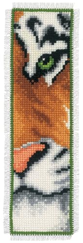 VERVACO Stickpackungen Gezählter Tiger DIY Set Erwachsene Sticken Lesen Zubehör Geschenk Zählmusterpackung Stickset für Anfänger Kreuzstich Lesezeichen inklusive Material, Multicolor, ca. 6 x 20 cm VERVACO Stickpackungen Gezählter Tiger DIY Set Erwachsene Sticken Lesen Zubehör Geschenk Zählmusterpackung Stickset für Anfänger Kreuzstich Lesezeichen inklusive Material, Multicolor, ca. 6 x 20 cm von Vervaco