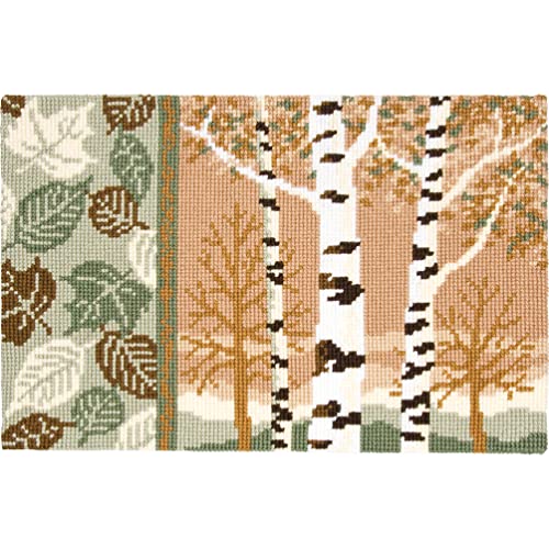 Vervaco Kreuzstich Stickpackungen, Teppich Kreuzstich Set vorgedruckt mit Stickbild auf 100% Baumwoll Stoff und Stickgarn, Stickvorlagen 75 x 50 cm mit Anleitung, Birkenwäldchen, Vervaco Kreuzstich Stickpackungen, Teppich Kreuzstich Set vorgedruckt mit Stickbild auf 100% Baumwoll Stoff und Stickgarn, Stickvorlagen 75 x 50 cm mit Anleitung, Birkenwäldchen, von Vervaco