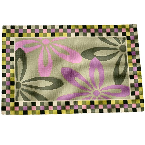 Vervaco Kreuzstich Stickpackungen, Teppich Kreuzstich Set vorgedruckt mit Stickbild auf 100% Baumwoll Stoff und Stickgarn, Stickvorlagen 75 x 50 cm mit Anleitung, Dekorative Blumen Vervaco Kreuzstich Stickpackungen, Teppich Kreuzstich Set vorgedruckt mit Stickbild auf 100% Baumwoll Stoff und Stickgarn, Stickvorlagen 75 x 50 cm mit Anleitung, Dekorative Blumen von Vervaco