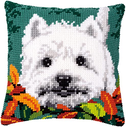Vervaco Kreuzstich Stickpackungen Kissen Stickerei Set Anfänger Vorgedruckt Westie zwischen Blättern DIY Set Kreativ Set Für Erwachseneca. 40 x 40 cm Bastelset Handwerker Haus Dekoration Vervaco Kreuzstich Stickpackungen Kissen Stickerei Set Anfänger Vorgedruckt Westie zwischen Blättern DIY Set Kreativ Set Für Erwachseneca. 40 x 40 cm Bastelset Handwerker Haus Dekoration von Vervaco