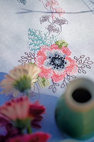 Vervaco Kreuzstich Stickpackungen Tischdecke Pastellblumen Stickdecken Vorgezeichnet Basteln Erwachsene Kreativ Set Vorgedruckte Decke Sticken 80 x 80 cm Stickset DIY Sticken Set Vervaco Kreuzstich Stickpackungen Tischdecke Pastellblumen Stickdecken Vorgezeichnet Basteln Erwachsene Kreativ Set Vorgedruckte Decke Sticken 80 x 80 cm Stickset DIY Sticken Set von Vervaco