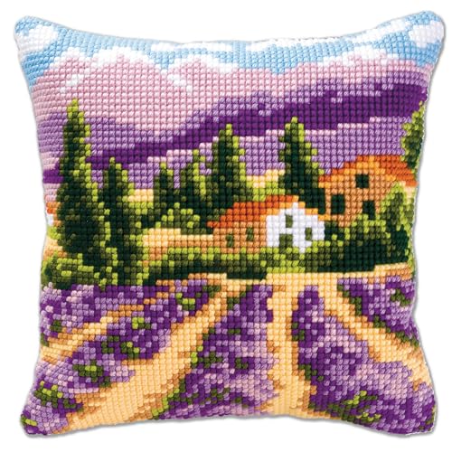 Vervaco Kreuzstich Stickpackungen Kissen Stickerei Set Anfänger Vorgedruckt Provence DIY Set Kreativ Set Für Erwachsene Dekoratives Kissen ca. 40 x 40 cm Bastelset Handwerker Haus Dekoration Vervaco Kreuzstich Stickpackungen Kissen Stickerei Set Anfänger Vorgedruckt Provence DIY Set Kreativ Set Für Erwachsene Dekoratives Kissen ca. 40 x 40 cm Bastelset Handwerker Haus Dekoration von Vervaco