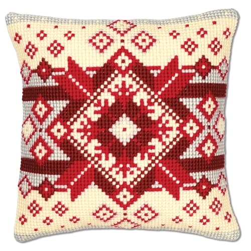VERVACO Kreuzstich Stickpackungen Kissen Stickerei Set Anfänger Vorgedruckt Norwegischer Stern DIY Set Kreativ Set Für Erwachseneca. 40 x 40 cm Bastelset Handwerker Haus Dekoration VERVACO Kreuzstich Stickpackungen Kissen Stickerei Set Anfänger Vorgedruckt Norwegischer Stern DIY Set Kreativ Set Für Erwachseneca. 40 x 40 cm Bastelset Handwerker Haus Dekoration von Vervaco