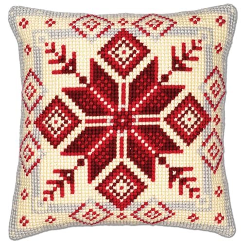 Vervaco Kreuzstich Stickpackungen Kissen Stickerei Set Anfänger Vorgedruckt Norwegischer Eisstern DIY Set Kreativ Set Für Erwachseneca. 40 x 40 cm Bastelset Handwerker Haus Dekoration Vervaco Kreuzstich Stickpackungen Kissen Stickerei Set Anfänger Vorgedruckt Norwegischer Eisstern DIY Set Kreativ Set Für Erwachseneca. 40 x 40 cm Bastelset Handwerker Haus Dekoration von Vervaco
