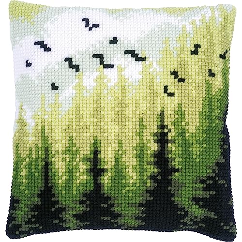 Vervaco Kreuzstich Stickpackungen Kissen Stickerei Set Anfänger Vorgedruckt Wald DIY Set Kreativ Set Für Erwachsene Dekoratives Kissen ca. 40 x 40 cm Bastelset Handwerker Haus Dekoration Vervaco Kreuzstich Stickpackungen Kissen Stickerei Set Anfänger Vorgedruckt Wald DIY Set Kreativ Set Für Erwachsene Dekoratives Kissen ca. 40 x 40 cm Bastelset Handwerker Haus Dekoration von Vervaco