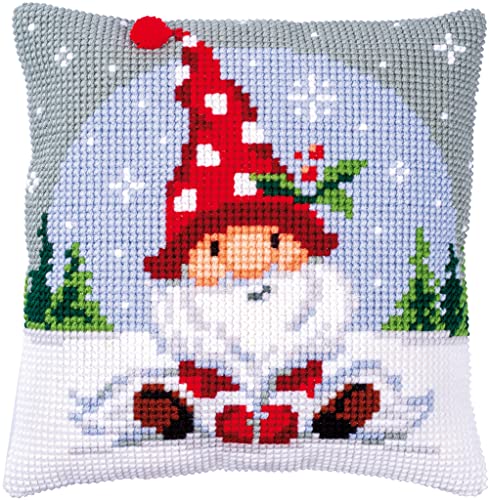 Vervaco Kreuzstich Stickpackungen Kissen Stickerei Set Anfänger Vorgedruckt Weihnachtsgnom im Schnee DIY Set Kreativ Set Für Erwachseneca. 40 x 40 cm Bastelset Handwerker Haus Dekoration Vervaco Kreuzstich Stickpackungen Kissen Stickerei Set Anfänger Vorgedruckt Weihnachtsgnom im Schnee DIY Set Kreativ Set Für Erwachseneca. 40 x 40 cm Bastelset Handwerker Haus Dekoration von Vervaco