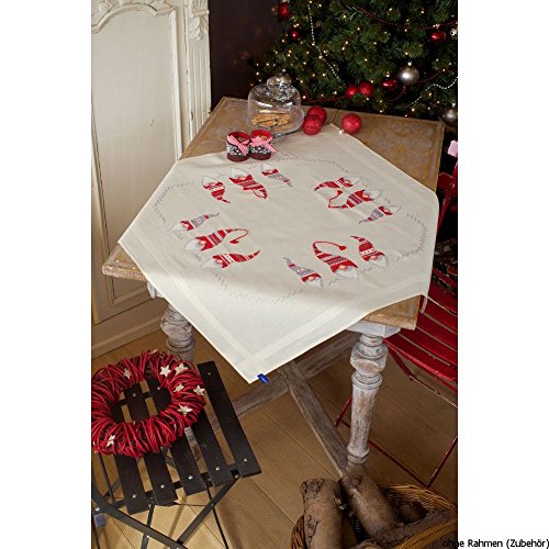 Vervaco Kreuzstich Stickpackungen Tischdecke Wichtel Stickdecken Vorgezeichnet Basteln Erwachsene Kreativ Set Vorgedruckte Decke Sticken 80 x 80 cm Stickset DIY Sticken Set Vervaco Kreuzstich Stickpackungen Tischdecke Wichtel Stickdecken Vorgezeichnet Basteln Erwachsene Kreativ Set Vorgedruckte Decke Sticken 80 x 80 cm Stickset DIY Sticken Set von Vervaco