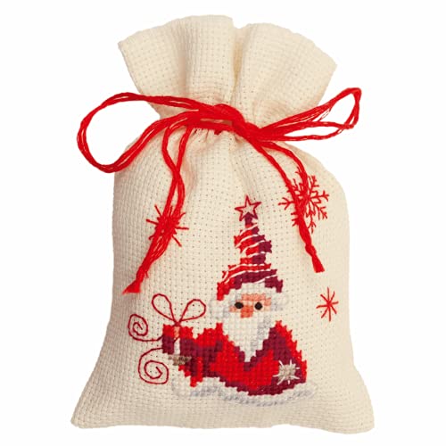 Vervaco Nikolaus mit Geschenk Kräutertütchen-Stickpackung im gezählten Kreuzstich, Baumwolle, Mehrfarbig, 8 x 12 x 0.3 cm Vervaco Nikolaus mit Geschenk Kräutertütchen-Stickpackung im gezählten Kreuzstich, Baumwolle, Mehrfarbig, 8 x 12 x 0.3 cm von Vervaco
