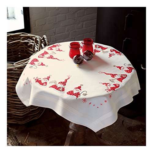 VERVACO Wichtel Stickdecken Basteln Erwachsene Kreativ Decke 80 x 80 cm Stickset DIY Sticken Set Stickpackung/Tischdecke im vorgedruckten/vorgezeichneten Kreuzstich, Baumwolle, Multicolor VERVACO Wichtel Stickdecken Basteln Erwachsene Kreativ Decke 80 x 80 cm Stickset DIY Sticken Set Stickpackung/Tischdecke im vorgedruckten/vorgezeichneten Kreuzstich, Baumwolle, Multicolor von Vervaco