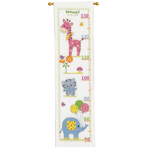 Vervaco PN-0154441 Katze & Freunde Stickpackung Zählmuster, Baumwolle, mehrfarbig, ca. 18 x 70 cm / 7,2" x 28" von Vervaco