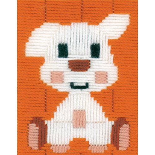 Vervaco Spannstich Hündchen Anfänger-Stickpackung vorgezeichnet, Baumwolle, Doggy, 12.5 x 16cm von Vervaco
