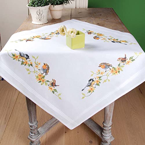 Vervaco Kreuzstich Stickpackungen Tischdecke Heimische Singvoegel Stickdecken Vorgezeichnet Basteln Erwachsene Kreativ Set Vorgedruckte Decke Sticken 80 x 80 cm Stickset DIY Sticken Set Vervaco Kreuzstich Stickpackungen Tischdecke Heimische Singvoegel Stickdecken Vorgezeichnet Basteln Erwachsene Kreativ Set Vorgedruckte Decke Sticken 80 x 80 cm Stickset DIY Sticken Set von Vervaco