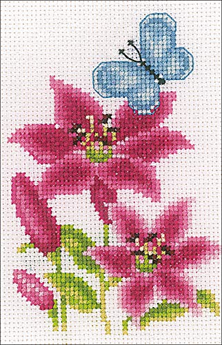 Vervaco PN-0157101 Blumen & Schmetterlinge 3er Set Miniaturen Stickpackung Zählmuster, Baumwolle, mehrfarbig, ca. 8 x 12 cm / 3,2" x 4,8" Vervaco PN-0157101 Blumen & Schmetterlinge 3er Set Miniaturen Stickpackung Zählmuster, Baumwolle, mehrfarbig, ca. 8 x 12 cm / 3,2" x 4,8" von Vervaco