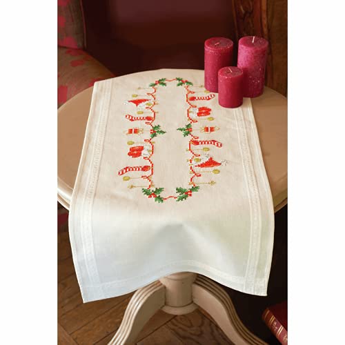 Vervaco Stickpackung Kreuzstich Set Vorgedruckt Tischläufer Weihnachtlich Stickdecken Vorgezeichnet DIY Basteln Erwachsene Kreativ Stickläufer zum Selbersticken 40 x 100 cm Stickset Vervaco Stickpackung Kreuzstich Set Vorgedruckt Tischläufer Weihnachtlich Stickdecken Vorgezeichnet DIY Basteln Erwachsene Kreativ Stickläufer zum Selbersticken 40 x 100 cm Stickset von Vervaco