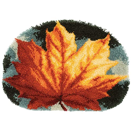 Vervaco PN-0170508 Knüpfteppich Ahornblatt Knüpfpackung, Baumwolle, mehrfarbig, 70 x 50 cm / 28" x 20" Vervaco PN-0170508 Knüpfteppich Ahornblatt Knüpfpackung, Baumwolle, mehrfarbig, 70 x 50 cm / 28" x 20" von Vervaco