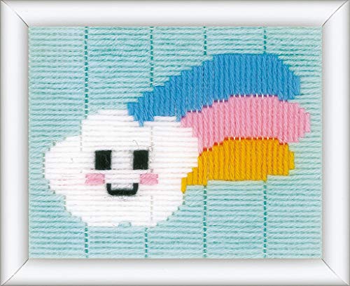 Vervaco Stickbilder für Kinder Langstich Set KLEINE WOLKE MIT REGENBOGEN Stickset für Anfänger Bastelset Handwerker ca. 16 x 12,5 cm Kreatives Nähset für Kinder DIY Sticken Set Kreatives Geschenk Vervaco Stickbilder für Kinder Langstich Set KLEINE WOLKE MIT REGENBOGEN Stickset für Anfänger Bastelset Handwerker ca. 16 x 12,5 cm Kreatives Nähset für Kinder DIY Sticken Set Kreatives Geschenk von Vervaco