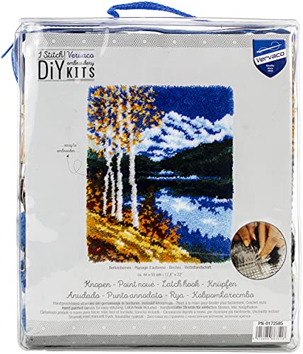 Vervaco PN-0172585 Verriegelungshakensatz: Teppich: Birches, 44 x 55cm von Vervaco