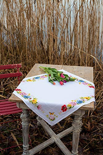 Vervaco Stickpackung Tischdecke Zählmusterpackung Kreuzstich Blumen Stickdecken zum Selbersticken Bastelset Handwerker Kreativ Set für Erwachsene 80 x 80 cm Kreatives Geschenk Vervaco Stickpackung Tischdecke Zählmusterpackung Kreuzstich Blumen Stickdecken zum Selbersticken Bastelset Handwerker Kreativ Set für Erwachsene 80 x 80 cm Kreatives Geschenk von Vervaco