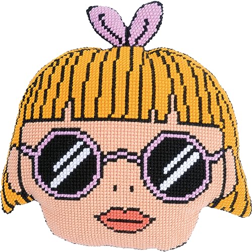 VERVACO Kreuzstich Stickpackungen Kissen Stickerei Set mit Kissenrücken Anfänger Vorgedruckt Sonnenbrille Mädchen DIY Set Kreativ Set Für Erwachseneca. 50 x 51 cm Bastelset Handwerker Haus Dekoration VERVACO Kreuzstich Stickpackungen Kissen Stickerei Set mit Kissenrücken Anfänger Vorgedruckt Sonnenbrille Mädchen DIY Set Kreativ Set Für Erwachseneca. 50 x 51 cm Bastelset Handwerker Haus Dekoration von Vervaco