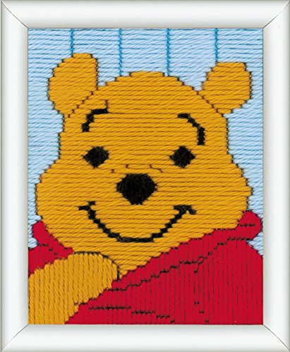 Vervaco Spannstich Stickpackung Winnie The Pooh Spannstichpackung, Baumwolle, Mehrfarbig, 12.5 x 16.0 x 0.3 cm von Vervaco