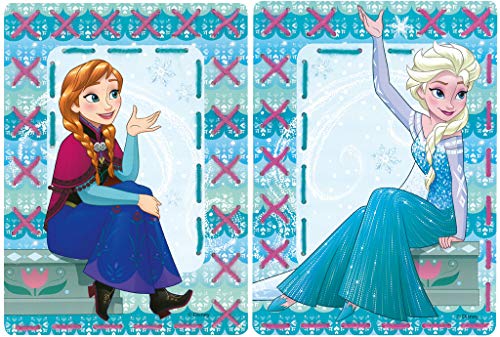 Vervaco Stickkarten für Kinder Disney Frozen ELSA Stickpackung, Karton, weiß, 18,5 x 26 x 0,3 cm von Vervaco