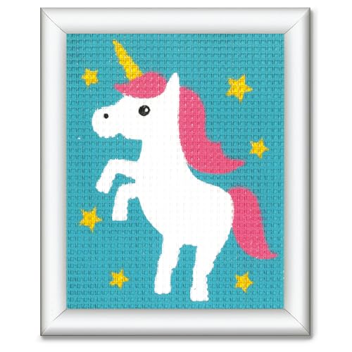 Vervaco Gobelin Stickbilder zum Selbersticken Kinder EINHORN Kreuzstich Stickpackungen Stickset für Anfänger ca. 12,5 x 16 cm Bastelset Handwerker DIY Sticken Set Kreatives Geschenk Vervaco Gobelin Stickbilder zum Selbersticken Kinder EINHORN Kreuzstich Stickpackungen Stickset für Anfänger ca. 12,5 x 16 cm Bastelset Handwerker DIY Sticken Set Kreatives Geschenk von Vervaco