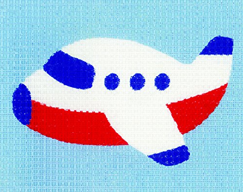Vervaco Stickpackung Kleines Flugzeug, Baumwolle, Mehrfarbig, 16 x 12.5 x 0.3 cm von Vervaco