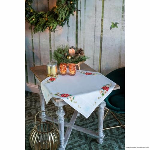 Vervaco Stickpackung Tischdecke Zählmusterpackung Kreuzstich Weihnachtsstern Stickdecken zum Selbersticken Stickset Weihnachten Kreativ Set für Erwachsene 80 x 80 cm Kreatives Geschenk Vervaco Stickpackung Tischdecke Zählmusterpackung Kreuzstich Weihnachtsstern Stickdecken zum Selbersticken Stickset Weihnachten Kreativ Set für Erwachsene 80 x 80 cm Kreatives Geschenk von Vervaco