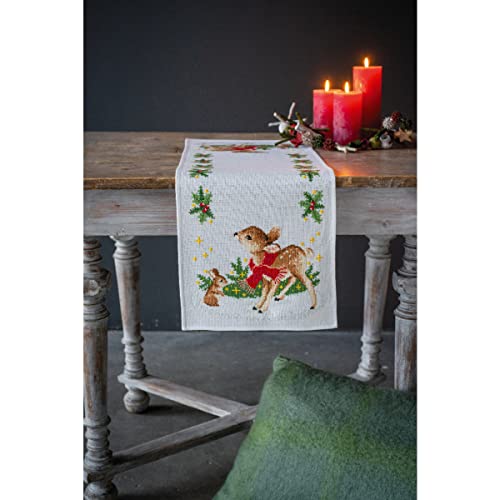 Vervaco Stickpackung Tischläufer Zählmusterpackung Kreuzstich Hirsche mit Kaninchen Stickläufer zum Selbersticken Stickset Weihnachten Kreativ Set für Erwachsene 32 x 84 cm Kreatives Geschenk Vervaco Stickpackung Tischläufer Zählmusterpackung Kreuzstich Hirsche mit Kaninchen Stickläufer zum Selbersticken Stickset Weihnachten Kreativ Set für Erwachsene 32 x 84 cm Kreatives Geschenk von Vervaco