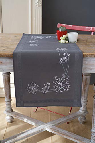 Vervaco Stickpackungen Kreuzstich Tischläufer DIY Set, Tischdecke zum Besticken mit Stickbild im modernen Design auf 100% Baumwoll Stoff und Stickgarn, Stickvorlage 40 x 100 cm Vervaco Stickpackungen Kreuzstich Tischläufer DIY Set, Tischdecke zum Besticken mit Stickbild im modernen Design auf 100% Baumwoll Stoff und Stickgarn, Stickvorlage 40 x 100 cm von Vervaco
