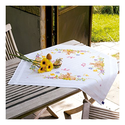 Vervaco Kreuzstich Stickpackungen Tischdecke Kaninchen Stickdecken Vorgezeichnet Basteln Erwachsene Kreativ Set Vorgedruckte Decke Sticken 80 x 80 cm Stickset DIY Sticken Set Vervaco Kreuzstich Stickpackungen Tischdecke Kaninchen Stickdecken Vorgezeichnet Basteln Erwachsene Kreativ Set Vorgedruckte Decke Sticken 80 x 80 cm Stickset DIY Sticken Set von Vervaco