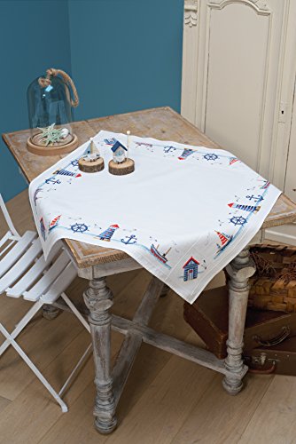 Vervaco Stickpackung Tischdecke Zählmusterpackung Kreuzstich Maritim Stickdecken zum Selbersticken Stickset Weihnachten Kreativ Set für Erwachsene 80 x 80 cm Kreatives Geschenk Vervaco Stickpackung Tischdecke Zählmusterpackung Kreuzstich Maritim Stickdecken zum Selbersticken Stickset Weihnachten Kreativ Set für Erwachsene 80 x 80 cm Kreatives Geschenk von Vervaco