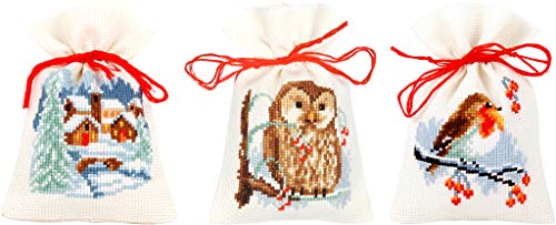 VERVACO Zählmusterpackung Stickset Säckchen Winter 3er DIY Gezählter Kreuzstich Stickpackungen Basteln Erwachsene Kreativ Set 8 x 12 cm Stickset für Anfänger Stoffbeutel zum Sticken VERVACO Zählmusterpackung Stickset Säckchen Winter 3er DIY Gezählter Kreuzstich Stickpackungen Basteln Erwachsene Kreativ Set 8 x 12 cm Stickset für Anfänger Stoffbeutel zum Sticken von Vervaco
