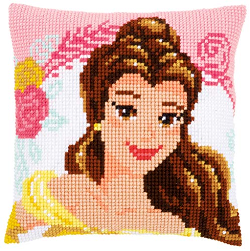 Vervaco WD Kreuzstichkissen Enchanted Beauty Kreuzstickpackung vorgedruckt, Stramin, weiß, 40 x 40 x 0,3 cm Vervaco WD Kreuzstichkissen Enchanted Beauty Kreuzstickpackung vorgedruckt, Stramin, weiß, 40 x 40 x 0,3 cm von Vervaco