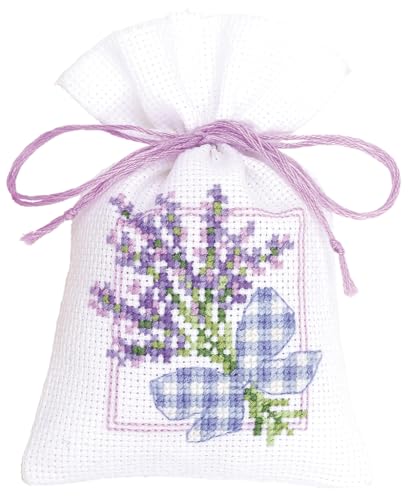 VERVACO Zählmusterpackung Stickset Säckchen Lavendel m. Schleife DIY Gezählter Kreuzstich Stickpackungen Basteln Erwachsene Kreativ Set ca. 8 x 12 cm Stickset für Anfänger Stoffbeutel zum Sticken VERVACO Zählmusterpackung Stickset Säckchen Lavendel m. Schleife DIY Gezählter Kreuzstich Stickpackungen Basteln Erwachsene Kreativ Set ca. 8 x 12 cm Stickset für Anfänger Stoffbeutel zum Sticken von Vervaco