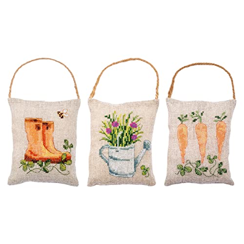 Vervaco Zählmusterpackung Hängeornament Gezählter Kreuzstich Stickpackungen Garten 3er DIY Basteln Erwachsene Kreativ Set 11 x 13 cm Stickset für Anfänger Handarbeit Zubehör Geschenkset Vervaco Zählmusterpackung Hängeornament Gezählter Kreuzstich Stickpackungen Garten 3er DIY Basteln Erwachsene Kreativ Set 11 x 13 cm Stickset für Anfänger Handarbeit Zubehör Geschenkset von Vervaco
