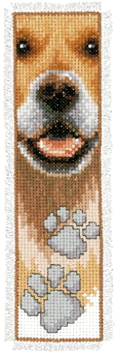 VERVACO Hund DIY Set Erwachsene Sticken Lesen Zubehör Geschenk Stickset für Anfänger Zählmusterpackung-Lesezeichen-Stickpackung im gezählten Kreuzstich, Stoff, Multicolor, ca. 6 x 20 cm VERVACO Hund DIY Set Erwachsene Sticken Lesen Zubehör Geschenk Stickset für Anfänger Zählmusterpackung-Lesezeichen-Stickpackung im gezählten Kreuzstich, Stoff, Multicolor, ca. 6 x 20 cm von Vervaco