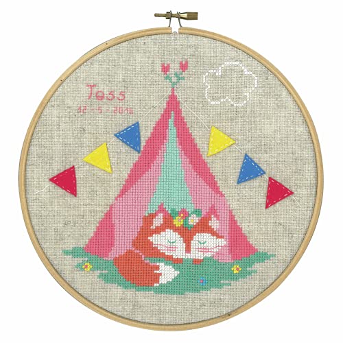 Vervaco Zählmusterpackung-Stickpackung im gezählten Kreuzstich, sonstiges, Small Fox in Tent, 20cm Vervaco Zählmusterpackung-Stickpackung im gezählten Kreuzstich, sonstiges, Small Fox in Tent, 20cm von Vervaco