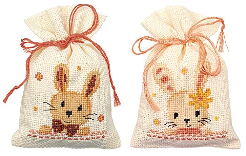 Vervaco Zählmusterpackung Stickset Säckchen Liebe Kaninchen 2er DIY Gezählter Kreuzstich Stickpackungen Basteln Erwachsene Kreativ Set 8 x 12 cm Stickset für Anfänger Stoffbeutel zum Sticken Vervaco Zählmusterpackung Stickset Säckchen Liebe Kaninchen 2er DIY Gezählter Kreuzstich Stickpackungen Basteln Erwachsene Kreativ Set 8 x 12 cm Stickset für Anfänger Stoffbeutel zum Sticken von Vervaco