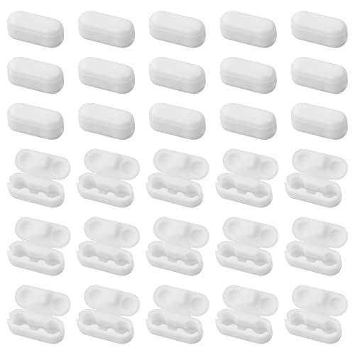 Vesaneae Kettenclips für Vertikaljalousien,Kunststoff Kettenverbinder Passend für Rollos,5mm Edelstahl Kettenverbinder Kugelkette,Ersatz Kugelketten Clip (50 Plastik) von Vesaneae