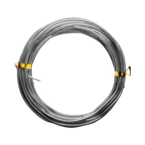 Vesidoloy Aluminium Basteldraht, Aluminium Basteldraht Für Schmuckherstellung, Metall Zubehör Für Halsketten Armband Edelsteinwickeln Bonsaikunst von Vesidoloy