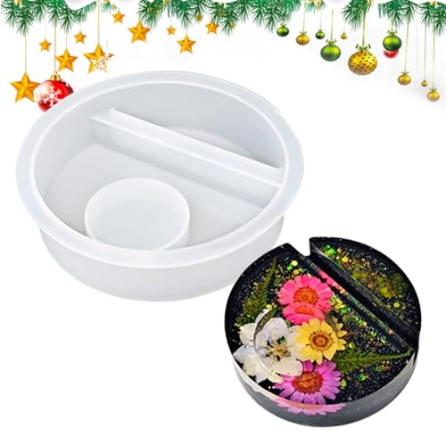 Vesidoloy Teelichthalter, Kunstharz-Formen, Silikon-Kerzenständer, Weihnachtsform, Weihnachtsbaum-Form, Teelichthalter, Epoxidharz für Harz, , Ton von Vesidoloy
