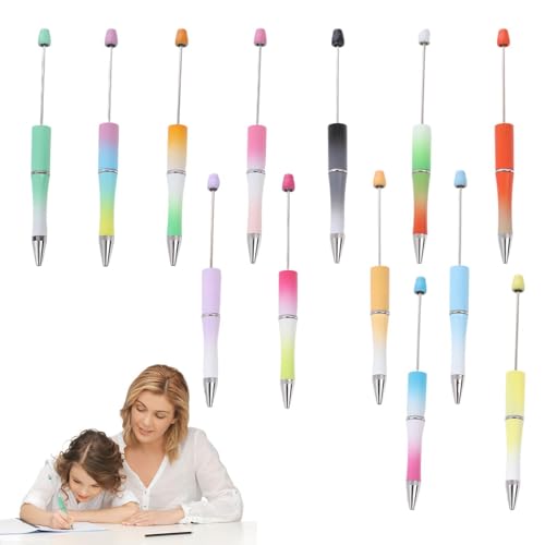 Vesone Perlenstift | Nachfüllbare Perlen-Kugelschreiber mit poliertem Stiftkörper - Schulbedarf, Geschenke zum Tagebuchschreiben, Signieren, Arbeiten, Hausaufgaben, Prüfungen von Vesone