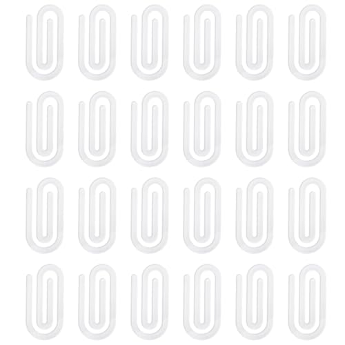 24 transparente Acryl-Sublimations-Büroklammern, 10,2 x 5,1 cm, ovale Rohlinge für DIY-Anpassung von Vestamore