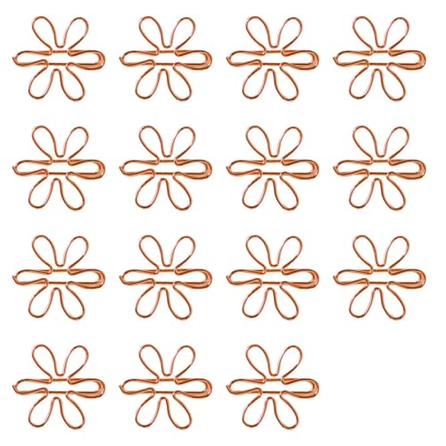 Büroklammern in Sonnenblumen-Form, 29 x 29 cm, perfekt für Zuhause, Büro, Schule und Heimwerker, 100 Stück von Vestamore