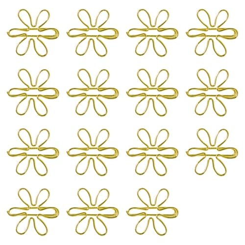Große Sonnenblumen-Büroklammern, 29 x 29 cm, niedliche Metallklammern für Büro, Schule und DIY-Projekte, 100 Stück von Vestamore