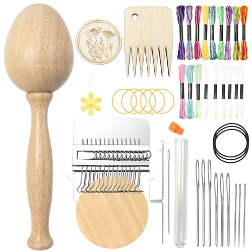 Vestamore Stopfeier-Kit mit Holzgriff, 14-teiliges Reparaturwerkzeug-Set mit Stickgarn, Metallhaken und Nadeln, tragbares Reparatur-Set mit Aufbewahrungskoffer Vestamore Stopfeier-Kit mit Holzgriff, 14-teiliges Reparaturwerkzeug-Set mit Stickgarn, Metallhaken und Nadeln, tragbares Reparatur-Set mit Aufbewahrungskoffer von Vestamore